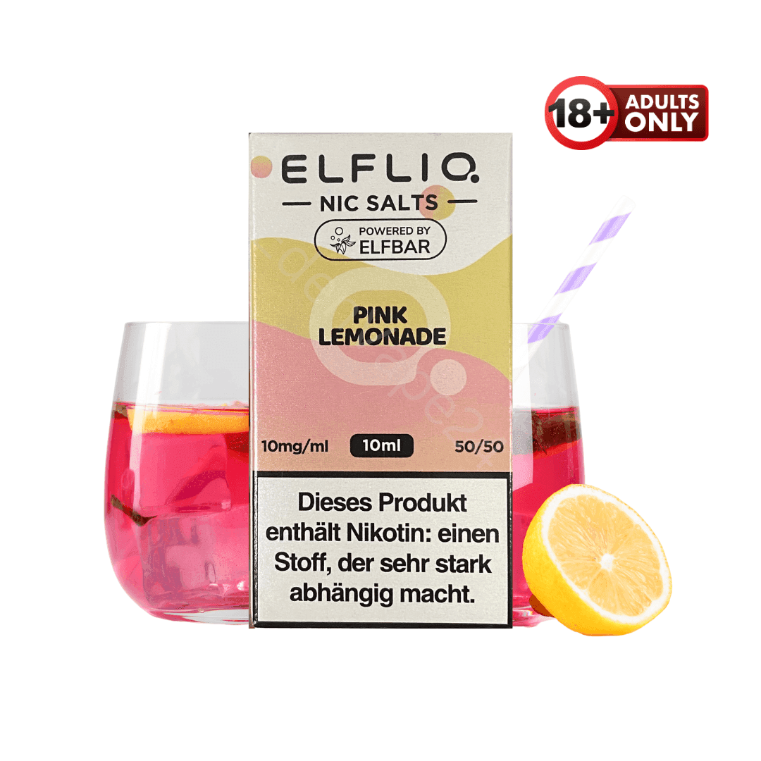 Elfbar Elfliq - Pink Lemonade - 10mg Liquid - EdenVape24